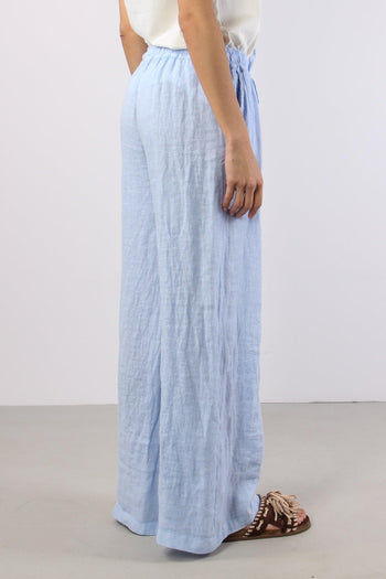 Pantalone Palazzo Lino Azzurro - 6