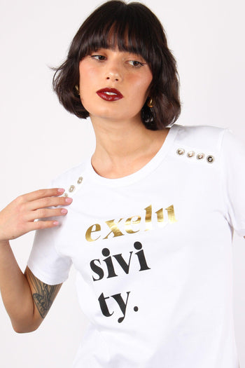 Rossana T-shirt Stampa White - 6