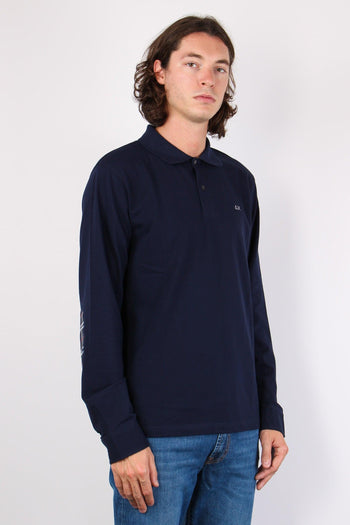 Polo Toppe Contrasto Navy Blue - 4