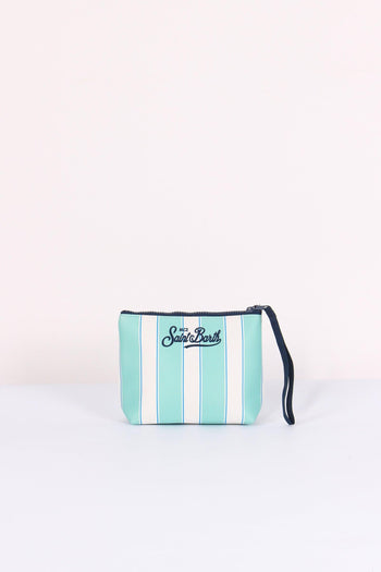 Aline Pochette Righe Verde - 3