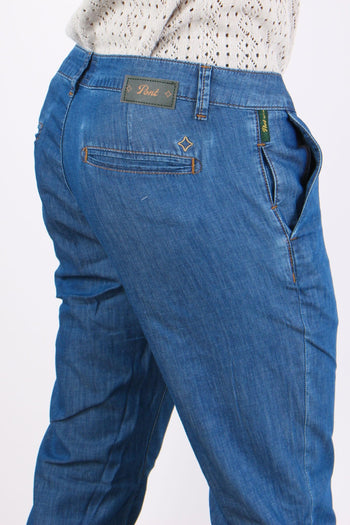 Denim Chino Leggero Denim Medio - 6