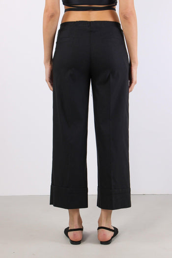 Pantalone Cropped Bengalina Nero - 4