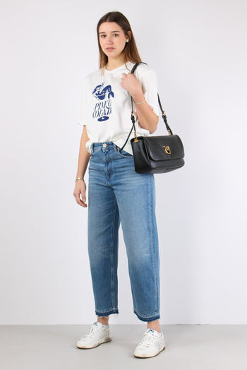 Strepitoso T-shirt Stampa Cola Bianco/blu - 3
