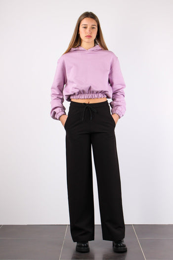 Felpa Corta Cappuccio Glicine - 4