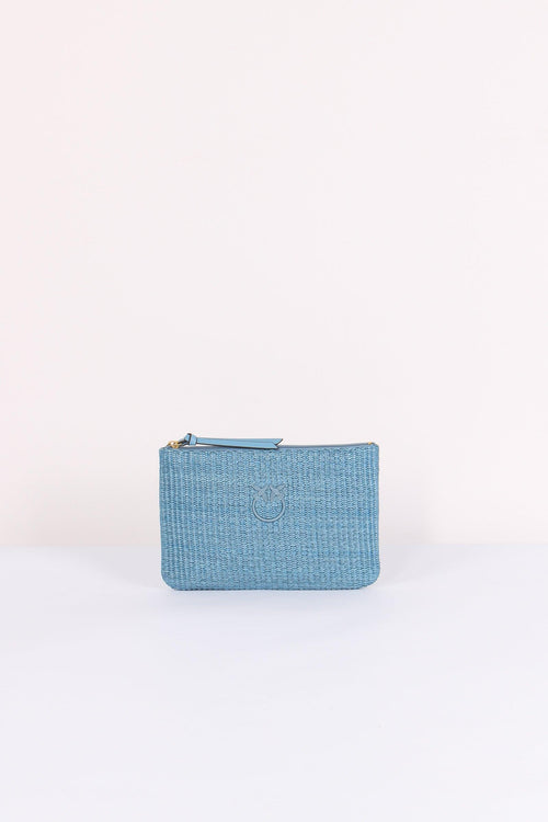 Pochette Rafia Light Blue