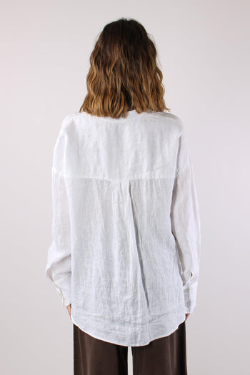 Camicia Lino Coreana Naturale - 4