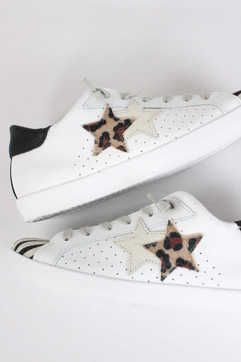 Sneakers Low Zebra Bianco/animalier - 4