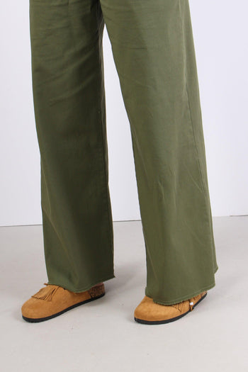 Pantalone Cotone Gamba Larga Militare - 7