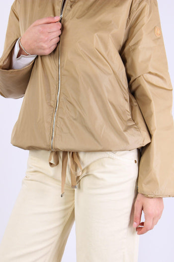 Aisha Giubbotto Nylon Svasato Stardust Beige - 7