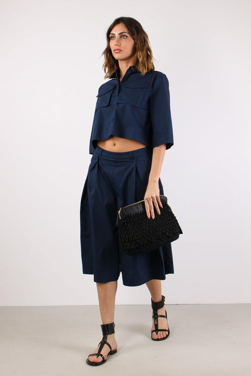 Pantagonna Cotone Navy Blue