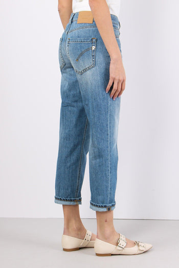 Koons Denim Bottone Gioiello Denim Medio - 5