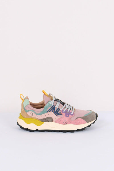 Sneakers Yamano Suede Nylon Grey/pink