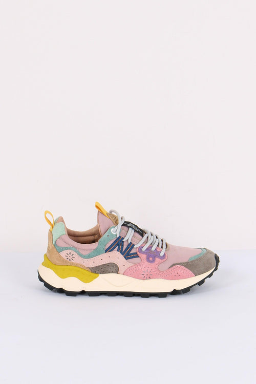 Sneakers Yamano Suede Nylon Grey/pink