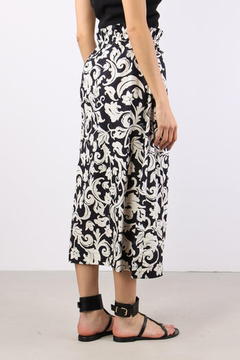 Gonna Lunga Fantasia Black/white - 6