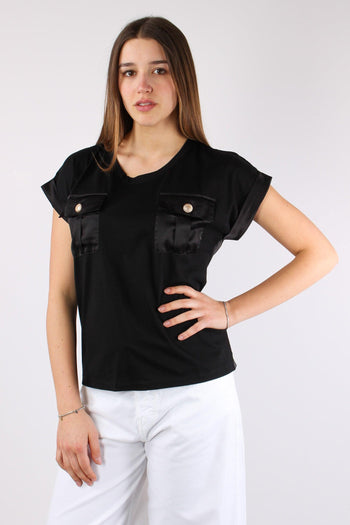 Antoine T-shirt Cotone Taschiine Black - 2