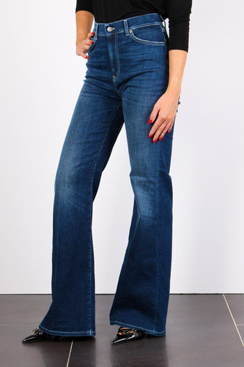 Amber Denim Palazzo Denim Medio - 4