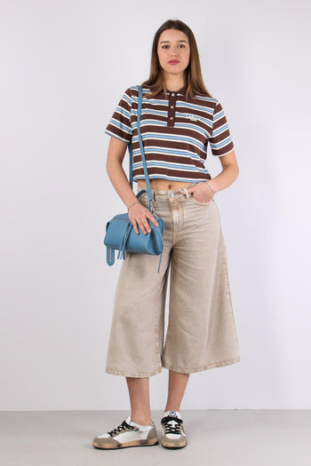 Polo Crop Riga Logo Moka - 2