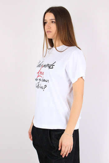 T-shirt Scatoletta Love Bianco - 3