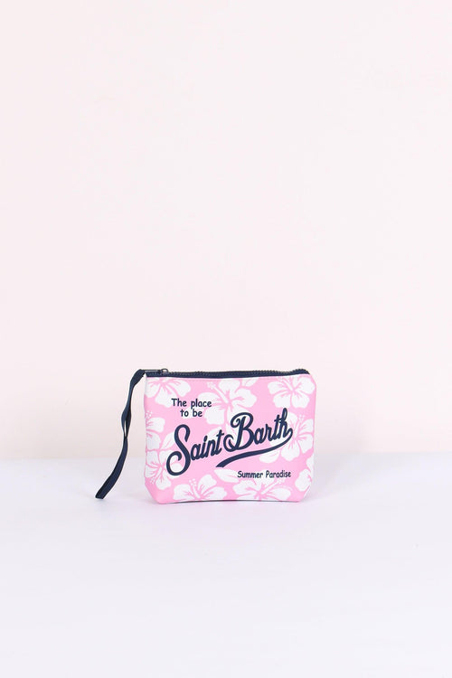 Aline Pochette Fiori Rosa