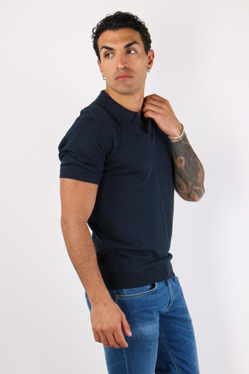Polo Manica Corta Basica Night Blue - 6