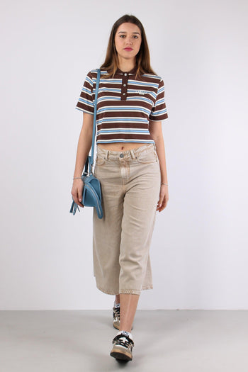 Polo Crop Riga Logo Moka - 5