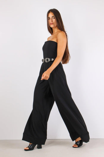 Tuta Fluida Cady Nero - 2