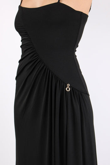 Malala Abito Lungo Fluido Black - 9