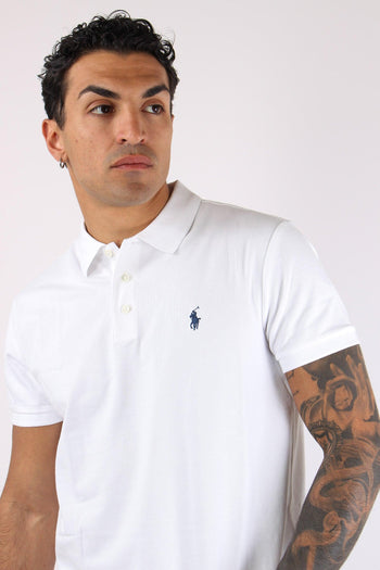 Polo Slim Fit Stretch White - 7