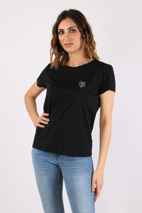 T-shirt Logo Piccolo Nero