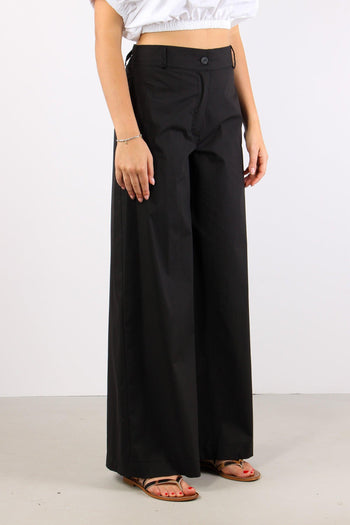 Pantalone Cotone Elastico Diet Nero - 5