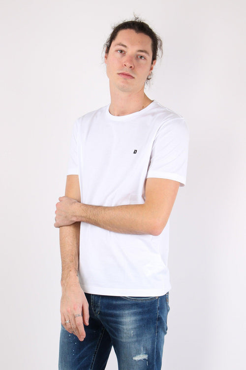 T-shirt Cotone Logo Bianco