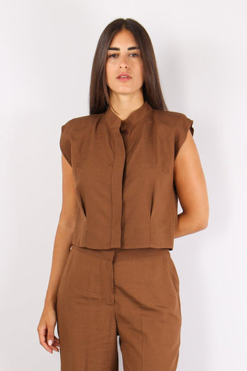 Camicia Corta Spallina Tabacco - 2