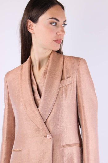 Giacca 1 Bottone Spalmata Blush - 7