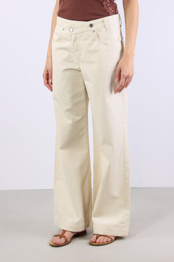 Pantalone Abbottonatura Asimet Naturale - 3