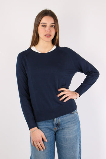 Maglia Manica Reglan Blu - 8