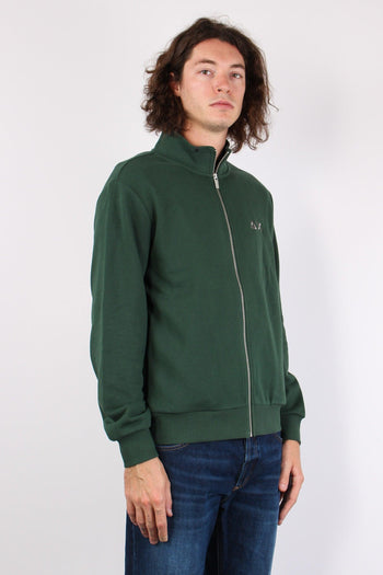 Maglia Cotone Full Zip Verde - 4