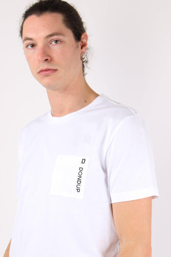 T-shirt Cotone Taschino Bianco - 5