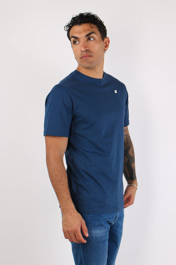 T-shirt Basica Logo Contrasto Blue Insignie - 4