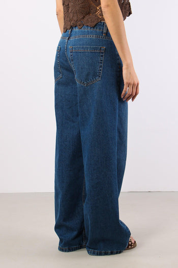 Denim Abbottonatura Asimmetric Denim Medio - 5