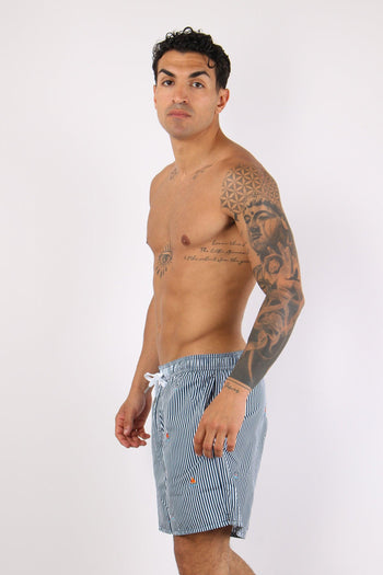 Costume Pantalone Ricamo Navy/bianco - 6