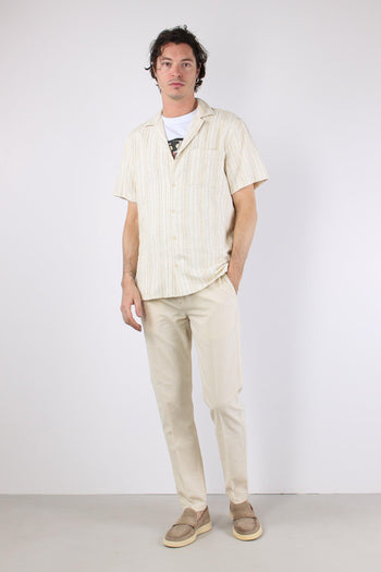 Camicia Mc Misto Lino Ecru - 4