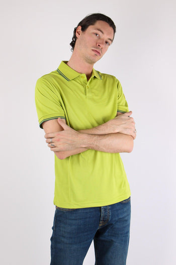 Hari Polo Collo Righe Citron Green - 7