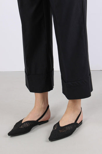 Pantalone Cropped Bengalina Nero - 7