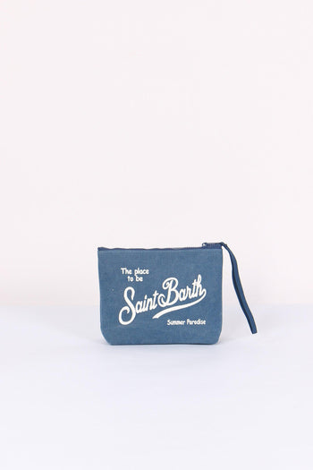 Aline Pochette Canvas Blu - 4