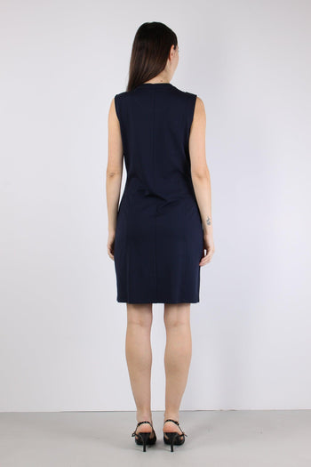 Abito Jersey Smanicato Night Blu - 4