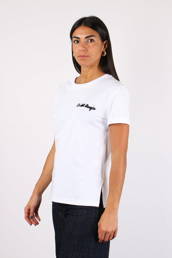 T-shirt Ricamo Ce Disagio Bianco - 3