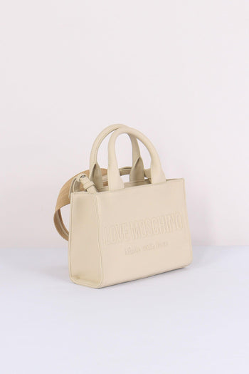 Mini Shopping Rigida Lettering Avorio - 7