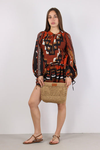Camicia Fantasia Etnica Multicolor - 5