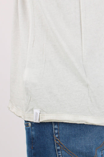 T-shirt Cotone Taglio Vivo Grey Faded - 7
