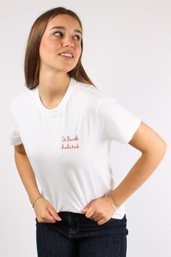 T-shirt St Barth Habitue Bianco - 2